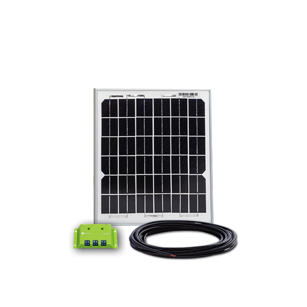 10W Solar Inselanlage Bausatz WATTSTUNDE® 3A Solar Laderegler PEKO3