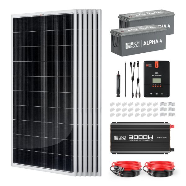 1200 Watt 24V Complete Solar Kit