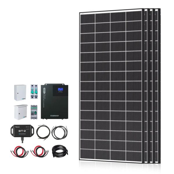 1200W/2500W Complete Solar Kit with 9.6kWh Batteries