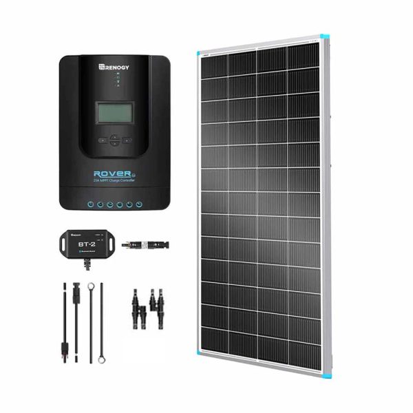 200W 12V/24V Monocrystalline Solar Premium Kit w/Rover 20A Charger Controller