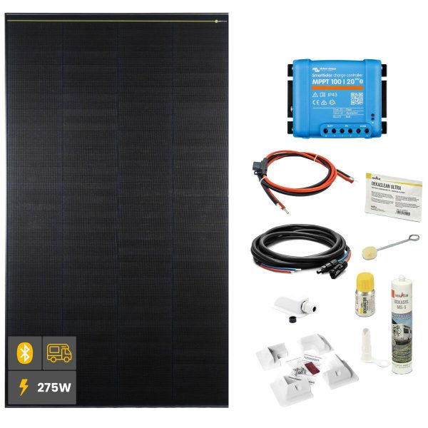275 W SOLA Frame Black Wohnmobil Komplettset weiß