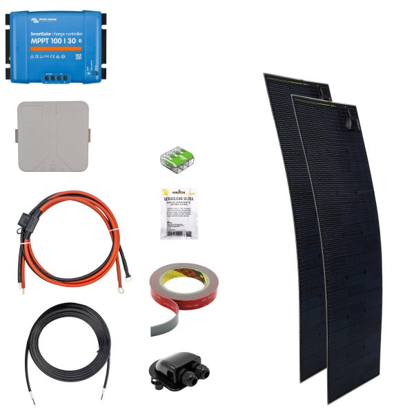 300 W SOLA Flex Daylight Wohnmobil Solaranlage Komplettset