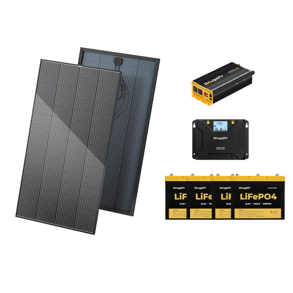 BougeRV 800W 12V Rigid Solar System Kit