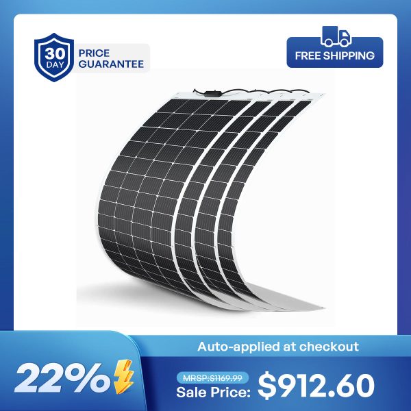 Renogy 200W 12V Flexible Monocrystalline Solar Panel