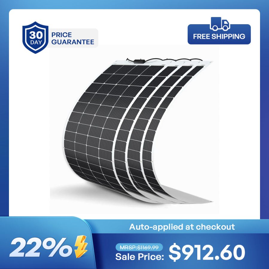 Renogy 200W 12V Flexible Monocrystalline Solar Panel