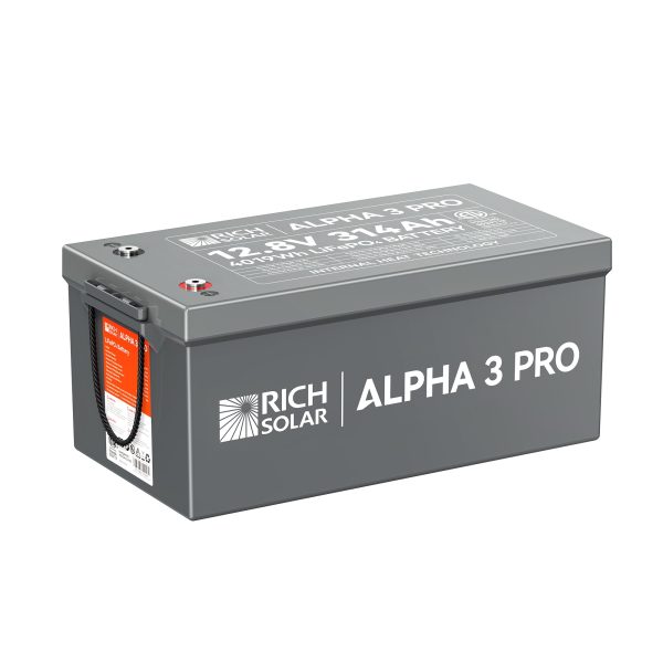 ALPHA 3 PRO | 12V 314Ah LiFePO4 Battery | 8,000+ Cycles | Built-in Heater & Bluetooth | Lithium Battery for RV, Off-Grid, Cabin & Backup Power