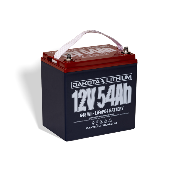 Dakota Lithium 12V 54Ah LiFePO4 Battery | 648Wh | 11-Year Warranty