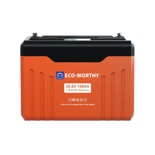 ECO-WORTHY 24V 100Ah Bluetooth Lithium Battery with BMS