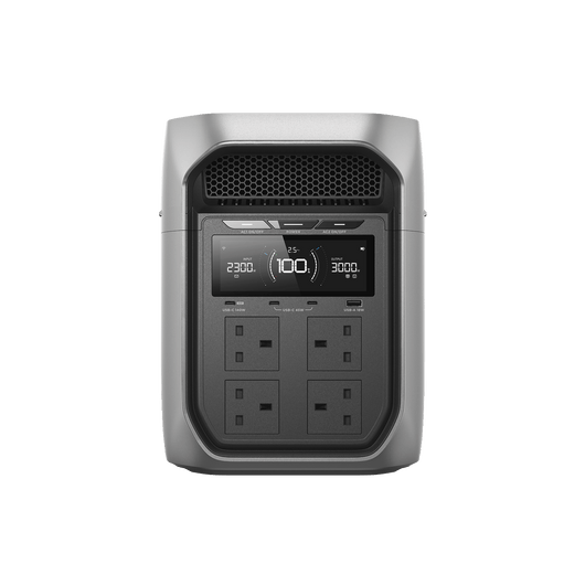 EcoFlow DELTA 3 Max Portable Power Station | 2048Wh | 2400W | X-Boost 3400W | UPS 10ms | 5-Year Warranty