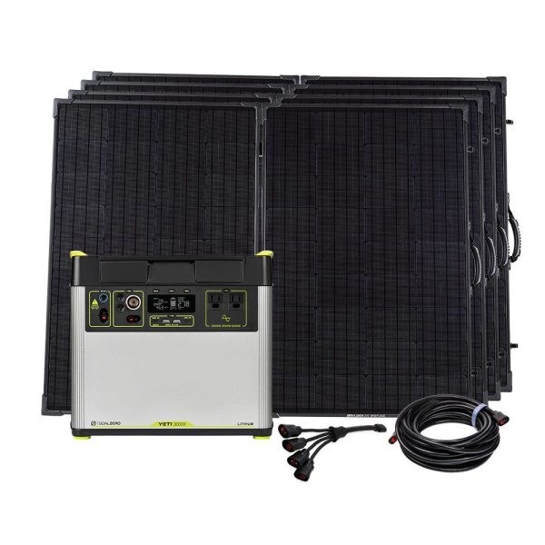Yeti 3000X + (4) Boulder 200 BC Solar Generator