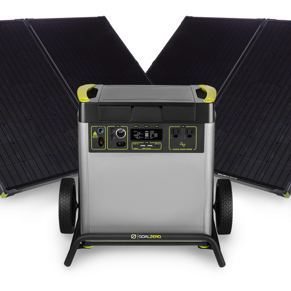 Yeti 6000X + (2) Boulder 200 BC Solar Generator