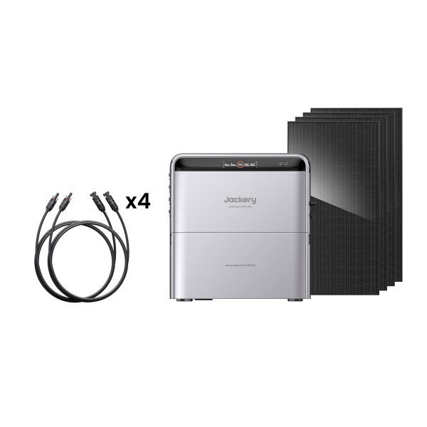 Jackery SolarVault 3 Pro Max avec câbles d’extension solaire