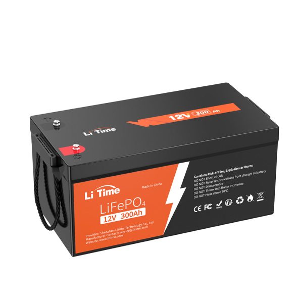 【Like New】LiTime 12V 300Ah LiFePO4 Lithium Battery, Build-in 200A BMS, 3840Wh Energy