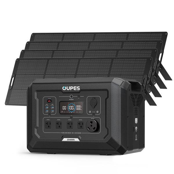 Mega 2 + 4*240W Solar Panel | Solar Generator Kit