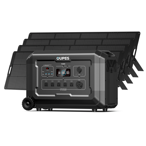 Mega 5 + 4*240W Solar Panel | Solar Generator Kit