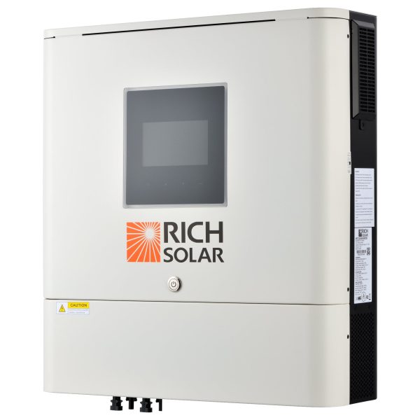 NOVA 6500S | 6500 Watt (6.5kW) 48 Volt Off-Grid Hybrid Solar Inverter | Premium 6500W 48V Hybrid Inverter for Campers, Cabins, Tiny Homes, ADUs, RVs, Off-Grid | Huge LCD Touchscreen with Ambient Lights | UL Certified