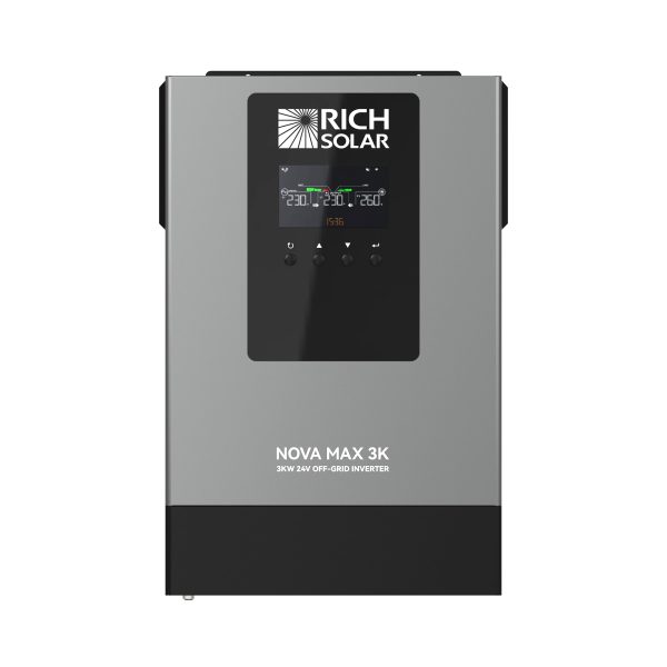 NOVA MAX 3K 2026 | 24V 3000W Off-Grid Hybrid Inverter | Pure Sine Wave Power for RVs, Campers, Vans, Trailers, Boats & Off-Grid Systems