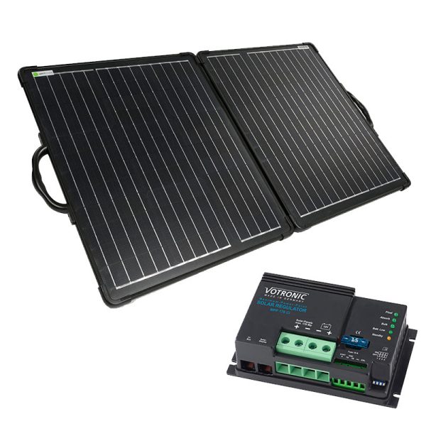 WATTSTUNDE 100W ULTRA LIGHT Solarkoffer WS100SUL mit Votronic MPP170 CI Laderegler